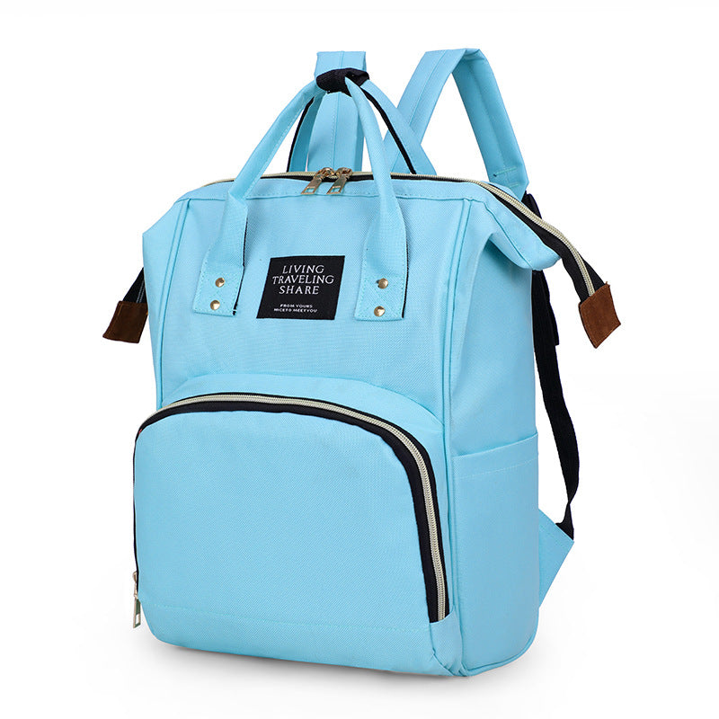Sleek multi-functional, space efficient baby-mother bag.