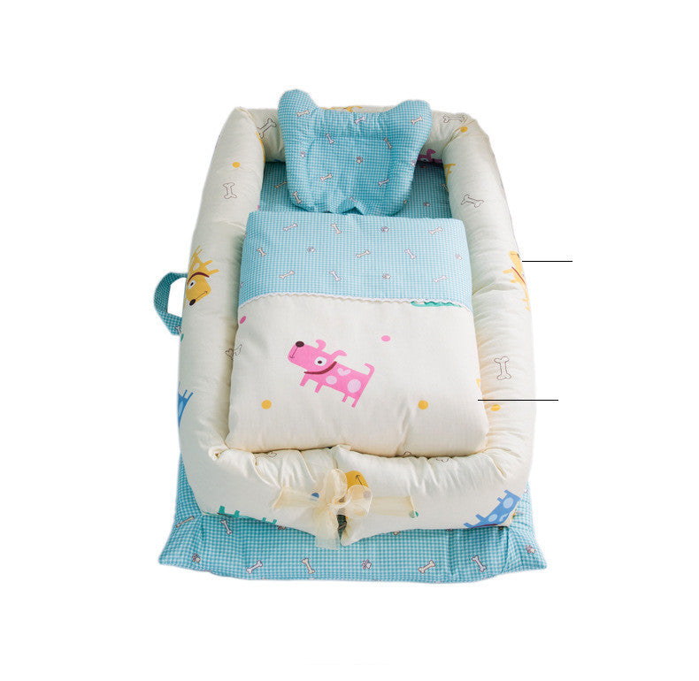 Soft, comfortable, portable, travel friendly baby crib.